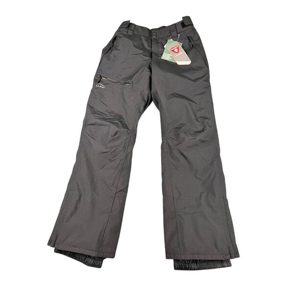 L.L.Bean Women's Snow Ski Pants M Black Primaloft Insulated Waterproof NWT * - Picture 1 of 11